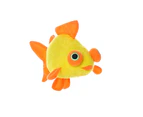 Tuffy Mighty Ocean Series Goldfish Interactive Plush Dog Squeaker Toy Regular