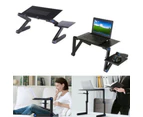 Adjustable Portable Foldable Laptop Desk Computer Table Tray Sofa Bed Mouse Pad