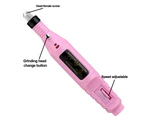 Portable Nail Polisher Mini Nail Machine Pen Mini Electric Nail Polisher Nail Tool Set - 6030A pink (USB interface grinder)
