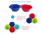 7pcs Hair Color Bowl Set,Hair Dye Hair Coloring Tint Mixing Bowl Kit