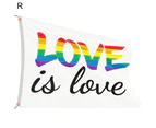 90x150cm Rainbow Flag Anti-fade UV-resistant Two Grommets Wrinkle Free Digital Printing Scene Layout Polyester LGBT Gay Lesbian Pride Banner for Garden-R