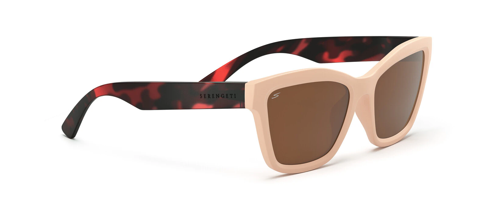 Serengeti Rolla SS537002 Matte Off White Matte & Classic Tortoise / Drivers Polarised Photochromic Lenses