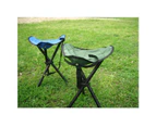 Mini Portable Outdoor Folding Stool Camping Fishing Picnic Chair Seat Hiking - Green