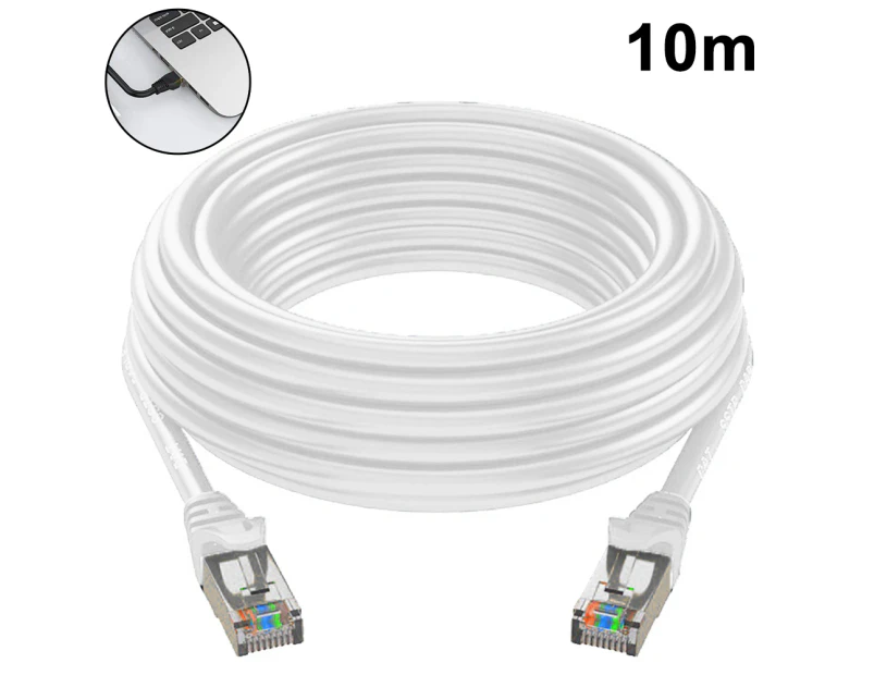 Cat6 Ethernet Cable Gigabit Flat Network LAN Cable with Cable Clips Snagless Rj45 Connectors for Computer/Modem/Router/X-Box Faster Than Cat5e/Cat5