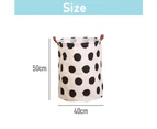 Large Sized Laundry Basket,Round Collapsible Storage Basket,Dirty Clothes Hamper for Bedroom - Style 1