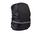 Outdoor Travel Reflective Night Safety Backpack Rain Cover Waterproof Protector Sapphire Blue