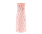 puluofuh Flower Vase Unbreakable Centerpiece Lightweight Flower Arrangement Nordic Plastic Vase for Home-Pink