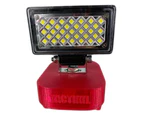 Milwaukee LED Cordless Jobsite Work Light with USB to suit 18V Battery | 726 Lumens - Red