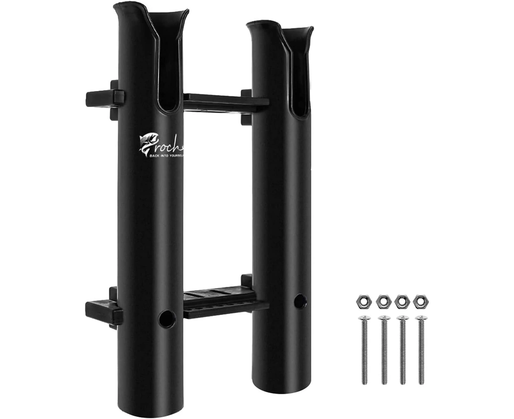 Black Fishing Rod Holders Tube Rod Rack, Kglobal, Fishing Rod for Boat Kayak Garage Storage