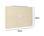 Pockets Expanding Organizer File Folder 4A/Letter Size Handheld Document Organizer