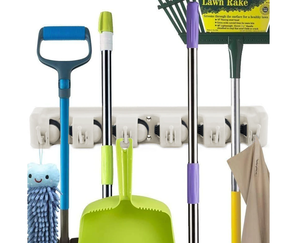 Broom Mop Holder, Wall Mount, Mop Holder, Mop and Broom Holder Organiser