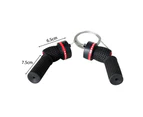 2Pcs Bike Gear Shifter Anti-oxidation Anti-rust Accessory Bike Speed Twist Gear Shifter with Grips for Cycle Black