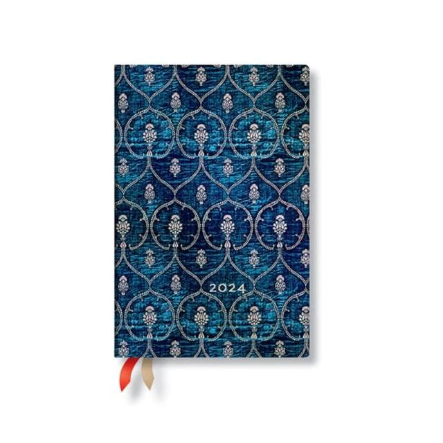 Blue Velvet Mini Verso 12month Dayplanner 2024 by Paperblanks