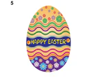 Garden Flag Colorfast Happy Easter Polyester Bright Color Rabbit Easter Egg Decoration Party Supplies-5