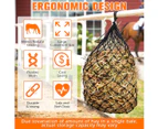 Hay Net Slow Feed Hay Bag Hanging Hay Feeder for Horses Feeding Net Hanging Travel Feeder for Trailer and Stall