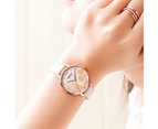 CURREN Top Luxury Brand Women Watch Leather Mesh Band Quartz Ladies Wristwatch Glassy Fashion Waterproof Female Clock