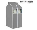 Hanging Clothes Bag Garment Bag Organizer Storage with Clear PVC Windows Garment Rack Cover Dust-Proof Clothes Cover