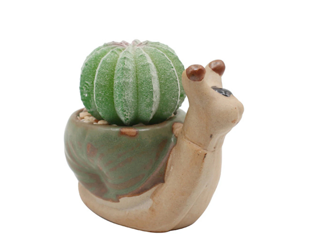 Animal Succulent Plant Pots - Small Turtle Pots, Mini Floral Plant Containers Animal Decor