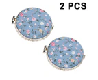 2 Pieces Portable Compact Mirror,Two-sided Cosmetic Mirror