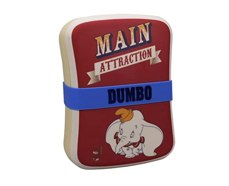 Half Moon Bay Lunch Box, Wood, Multi-Coloured, Disney: Dumbo Lunch Box, Made Of Bamboo Fibres - One Size - perfect for work, school and picnics