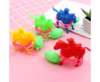 3Pcs Jumping Frog Toy Funny Line Control Plastic Air Powered Bounce Crocodile/Horse Childhood Toy for Kids Random Color