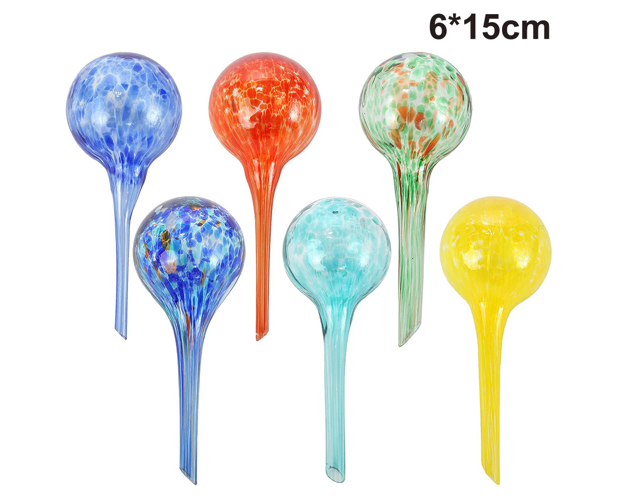 Colorful Watering Ball Flower Watering From Glass Watering Arm Watering Balls Small Self-watering Flower Pot 6x15cm for Potted Plants