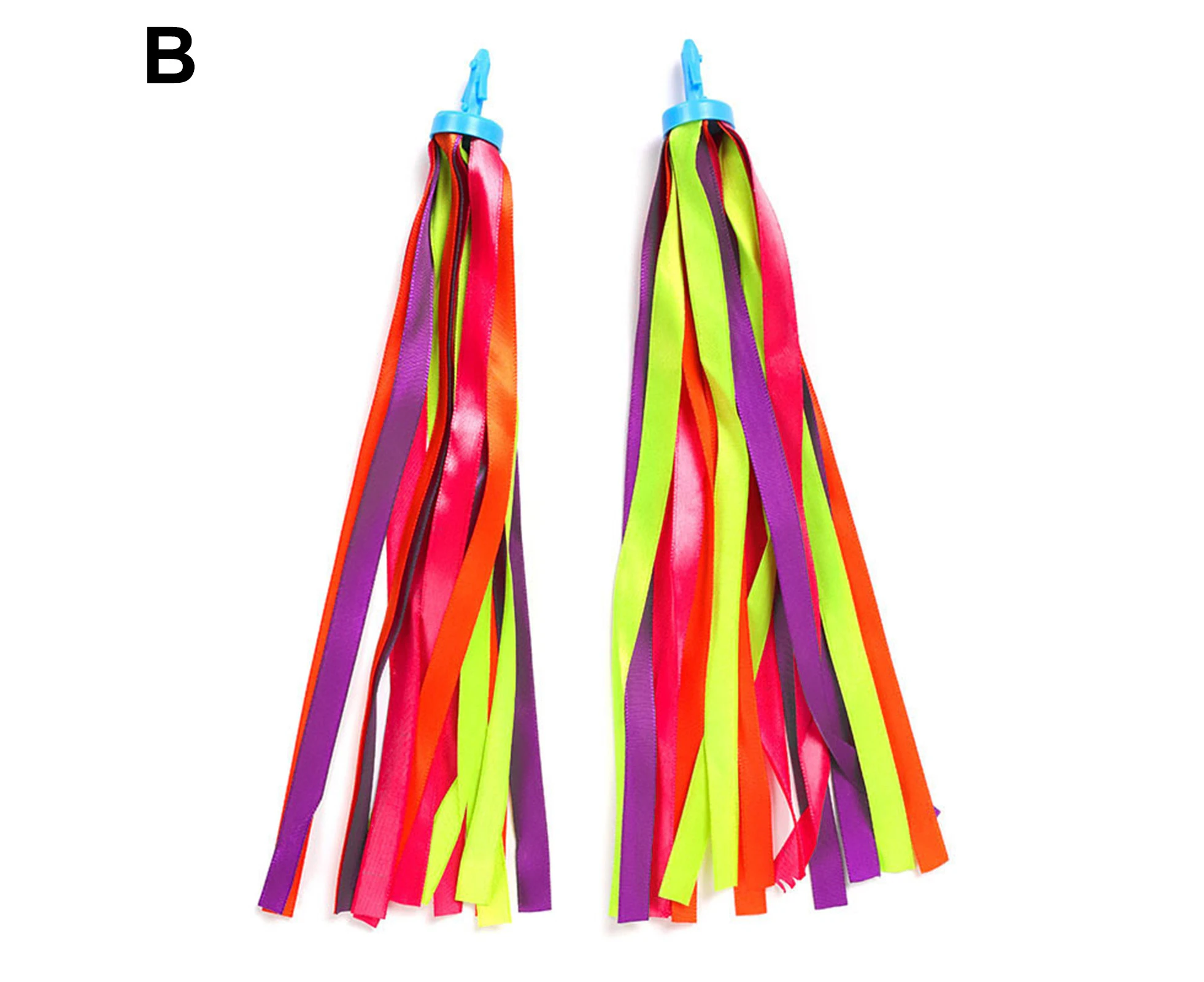 1 Pair Beautiful Tricycle Tassels Simple Installation Eco-friendly No Odor Handlebar Streamers for Bicycle-Nylon,Polyester