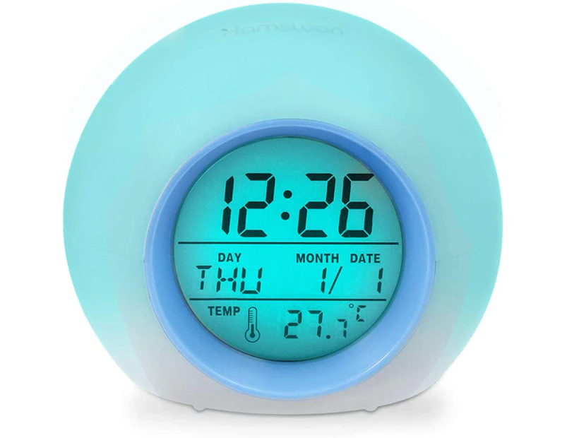 Digital Alarm Clock Battery, Digital Clock Alarm Clock with  LED Digital Alarm Clock Time Temperature Display, Alarm Clock Snooze Travel Alarm Clock Night