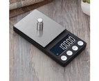 Portable Precision Digital Milligram Jewelry Weight Electronic Measuring Scale-Black