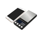 Portable Precision Digital Milligram Jewelry Weight Electronic Measuring Scale-Black