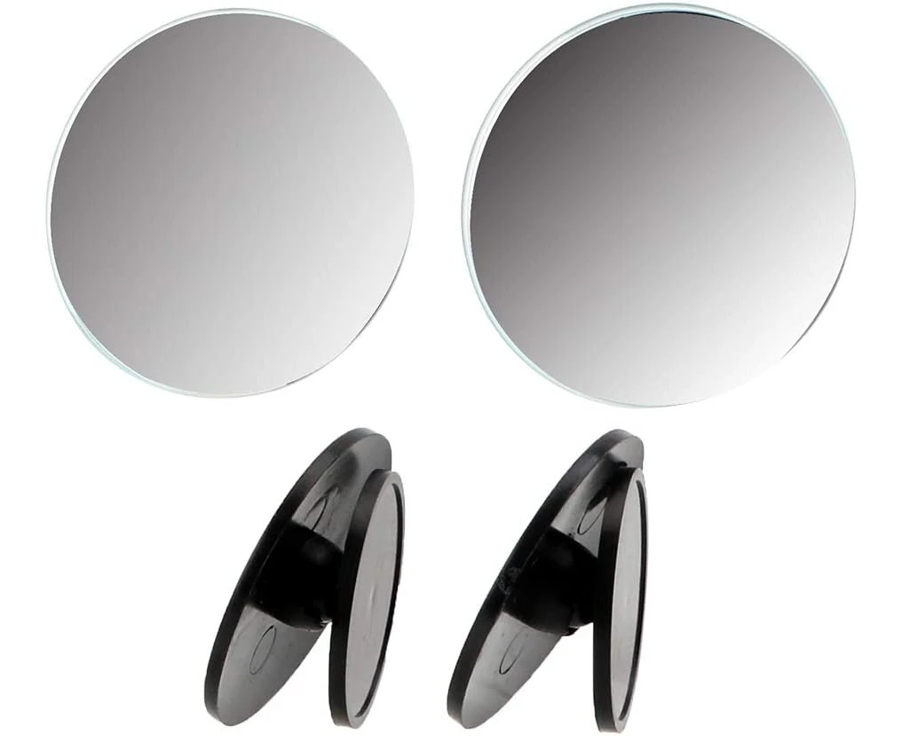 Car Rearview Mirror 360 Degree Wide Angle for Car Blind-spot Small Round Convex Mirror 2pcs