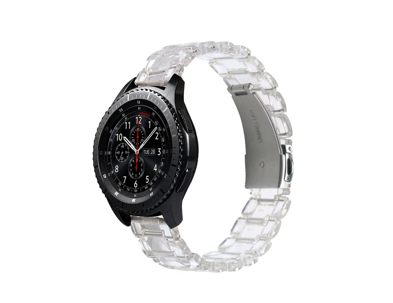 RITCHE Fashion Transparent Resin Watch Band For Samsung Galaxy Watch 42 46mm Gear S3 Frontier Classic Transparent Catch