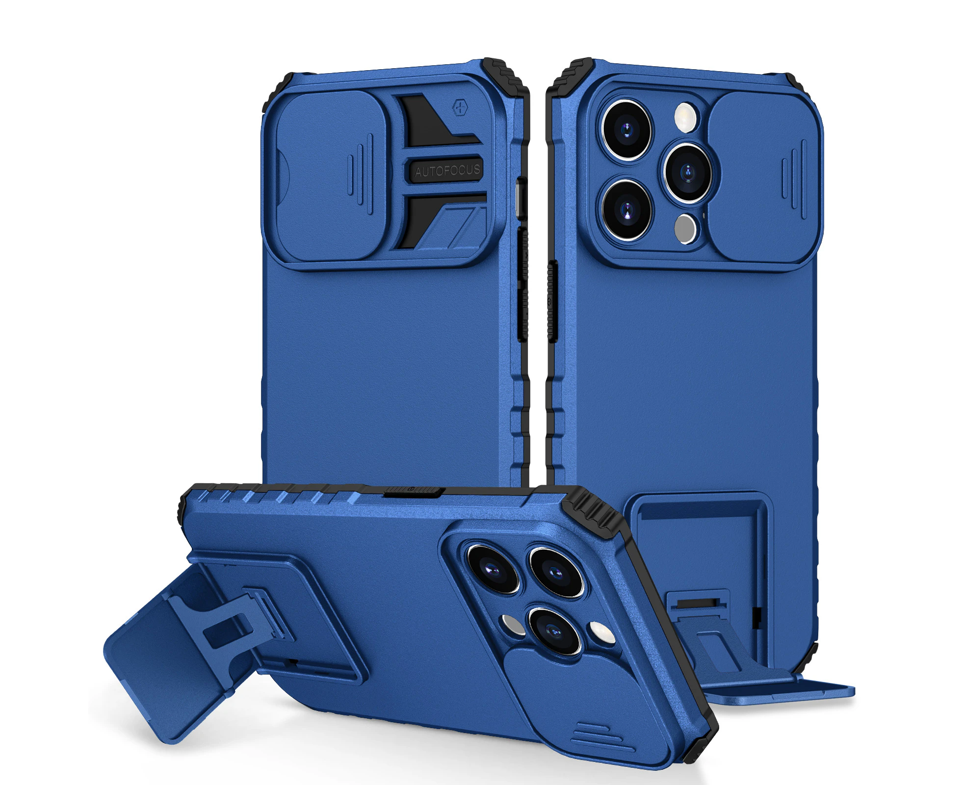 For iPhone 14 Pro Case with Camera Protection - Blue