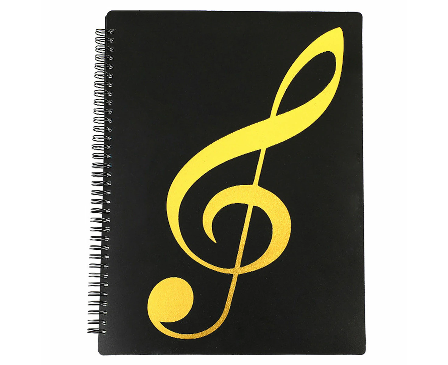 1Pcs Music Folder 30 Pages (Can Fit 60 Sheets) A4 Music Folder Piano Score Book,Black