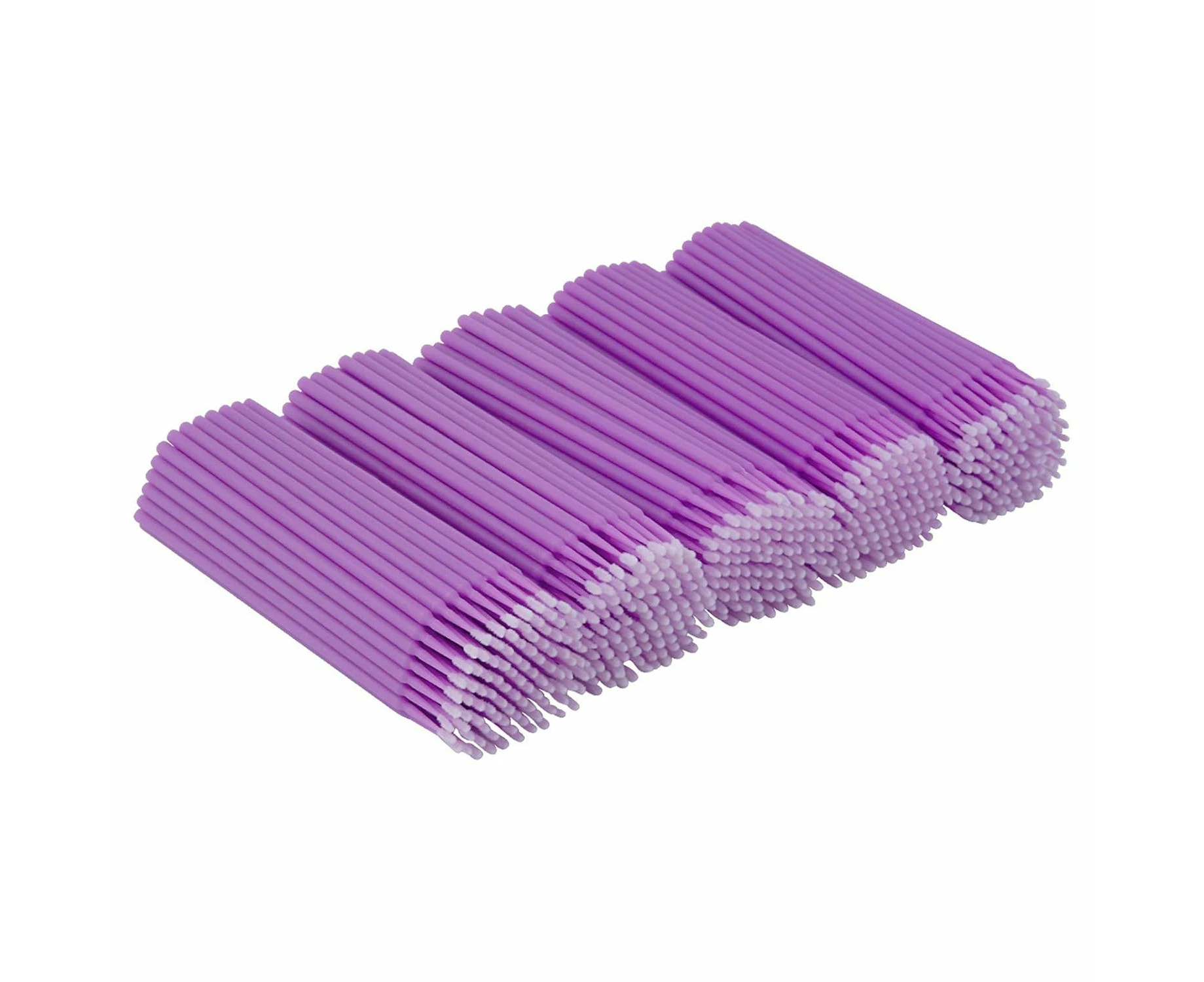 500 PCS Disposable Micro Applicators Brushes Latisse Applicator for Eyelashes Extensions and Makeup Application (Head Diameter: 1.5mm)