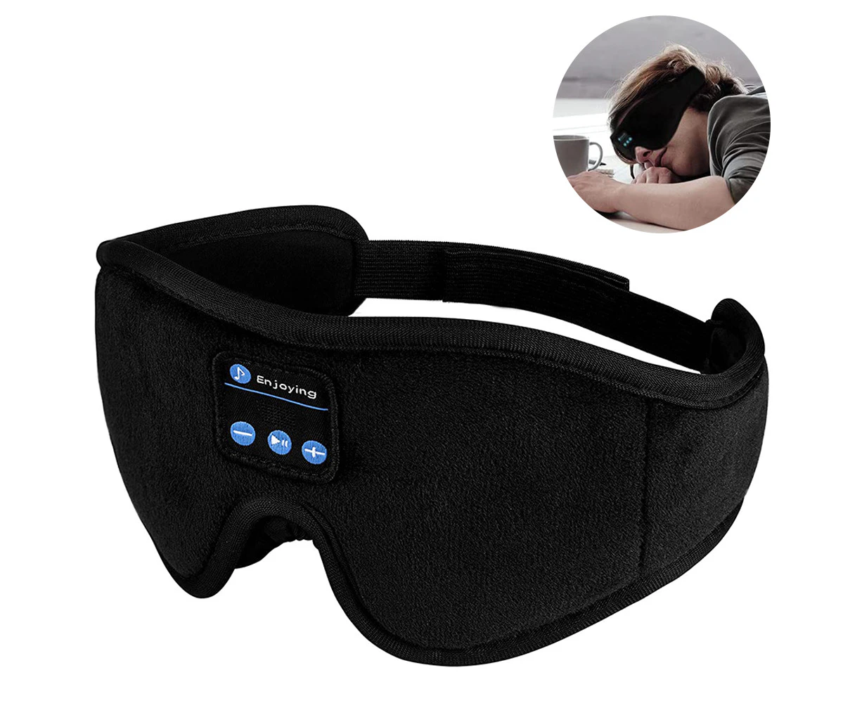 Bluetooth Wireless Music 3D Eye Mask, Adjustable Sleep Mask Headphones