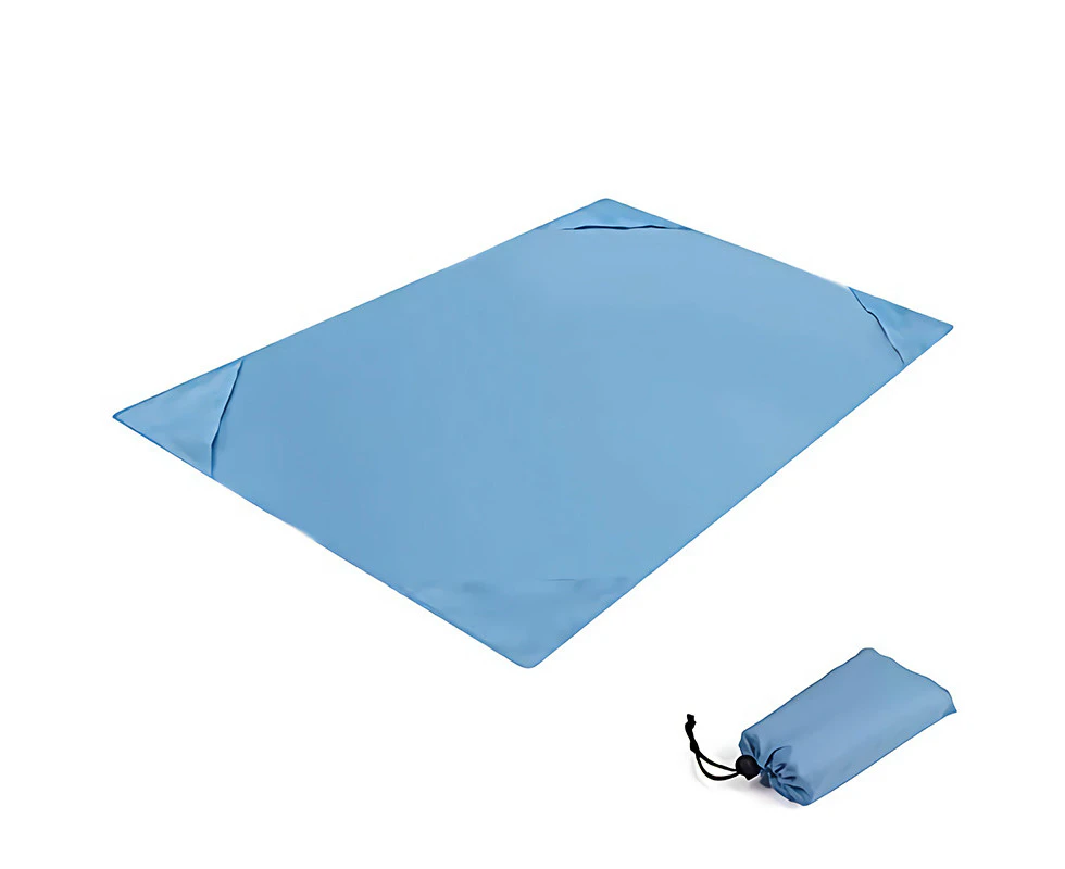 Beach Blanket, Sand Free Picnic Outdoor Mat- Large 55'' x 78'' -  Portable Waterproof Soft Fast Drying Blanket for Travel Camping Hiking$Waterpro-Grey