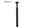 Bike Seat Tube Corrosion Resistance Installed Easily Perfectly Fitment Ultra-light Bike Carbon Post for MTB-400mm Style 3