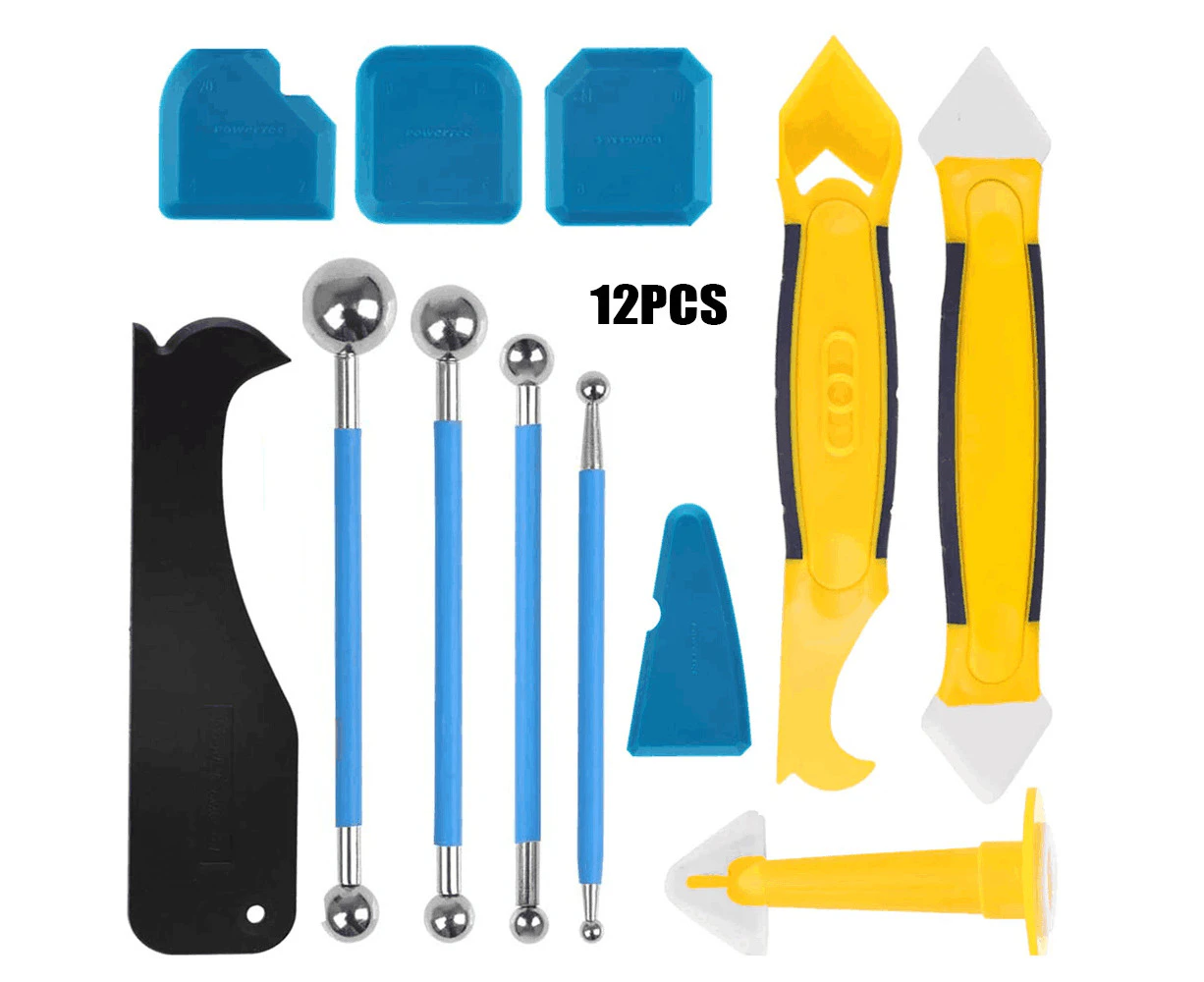 12 in 1 Window Door Silicone Sealant Spreader Spatula Scraper