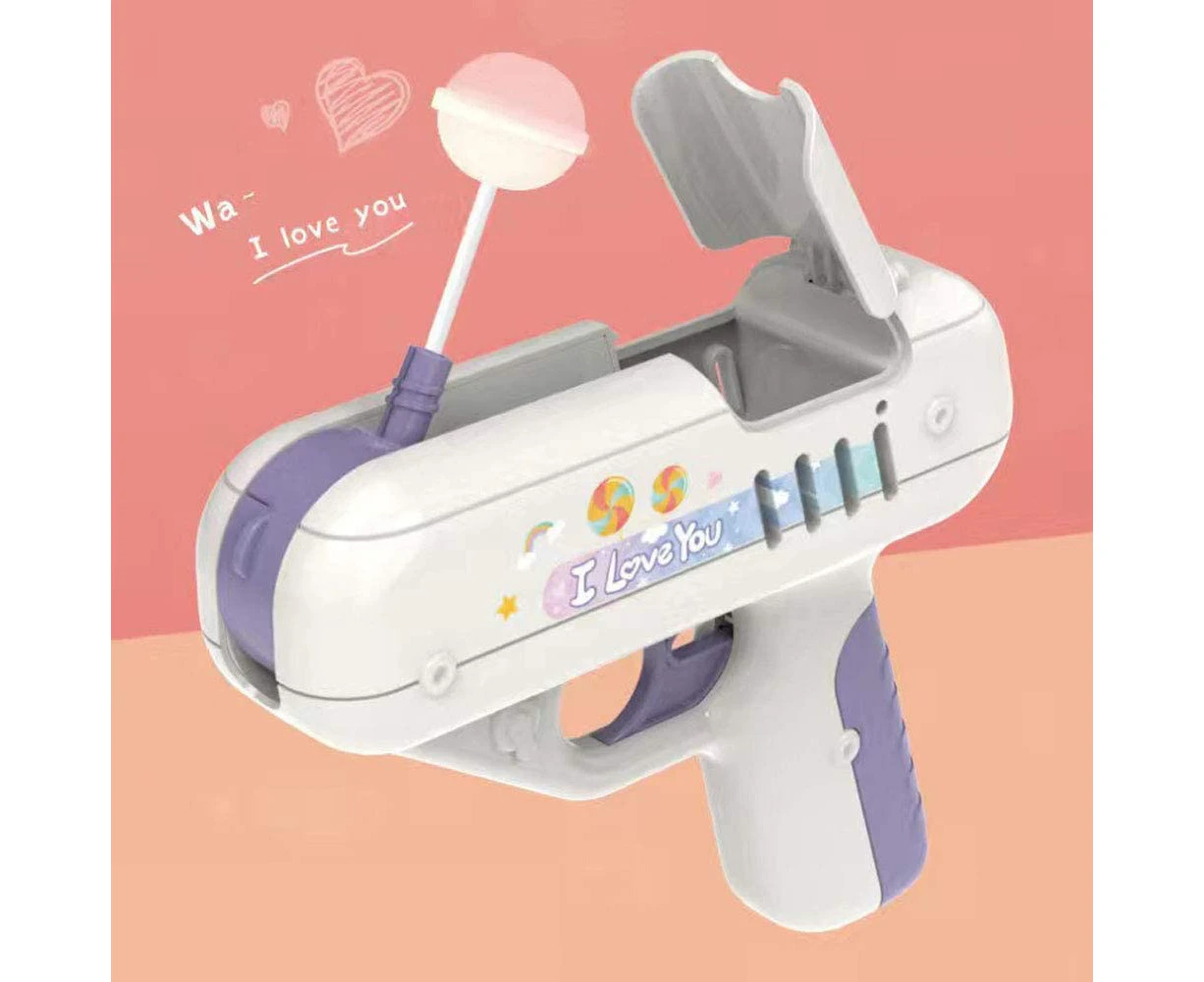 Oriflame Candy Gun Toy, Lollipop Gun Toy for TIK Tok Video, Surprise for Boy/Girl Friend (Purple)