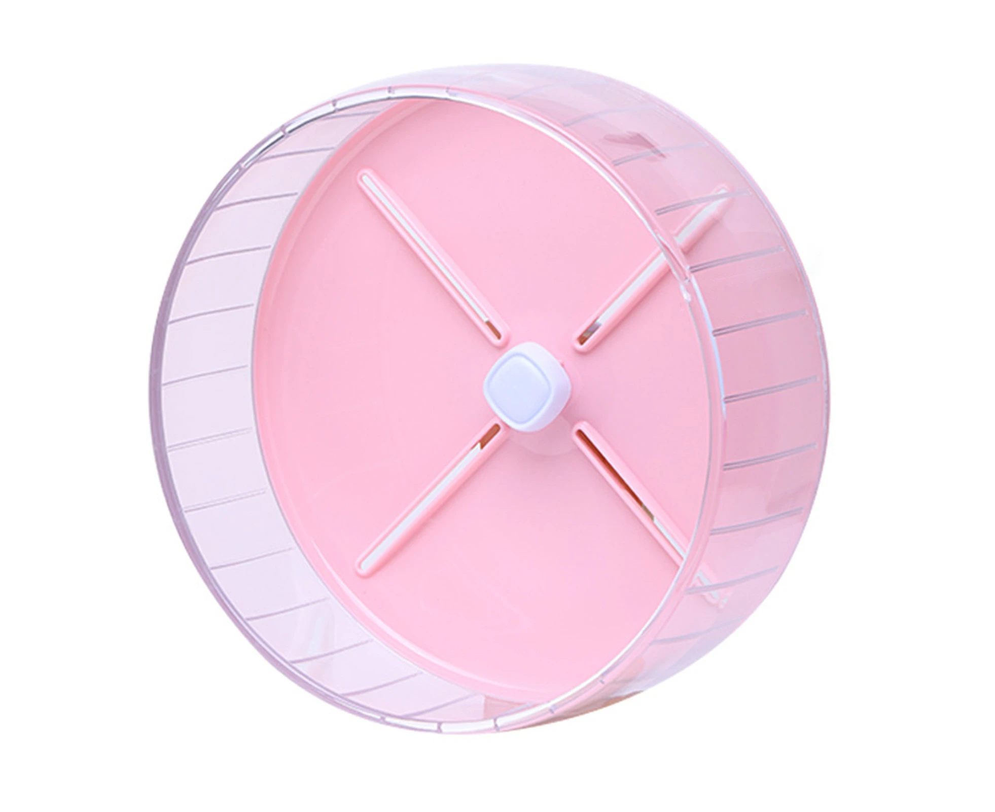 Hamster Toy Super Wide Runway Silent Running Disc Sports Training Jogging Wheel Guinea Pig Mice Small Animal Exercise Accessories Pet Supplies-Pink M