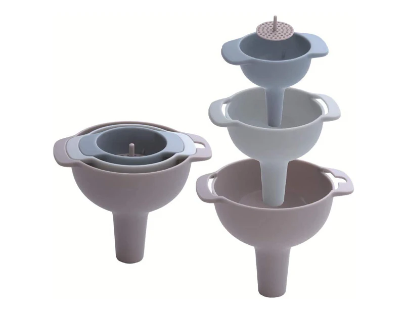 Kitchen Funnel Set Nested Funnels with Handle 4 Pack Food Grade Funnel