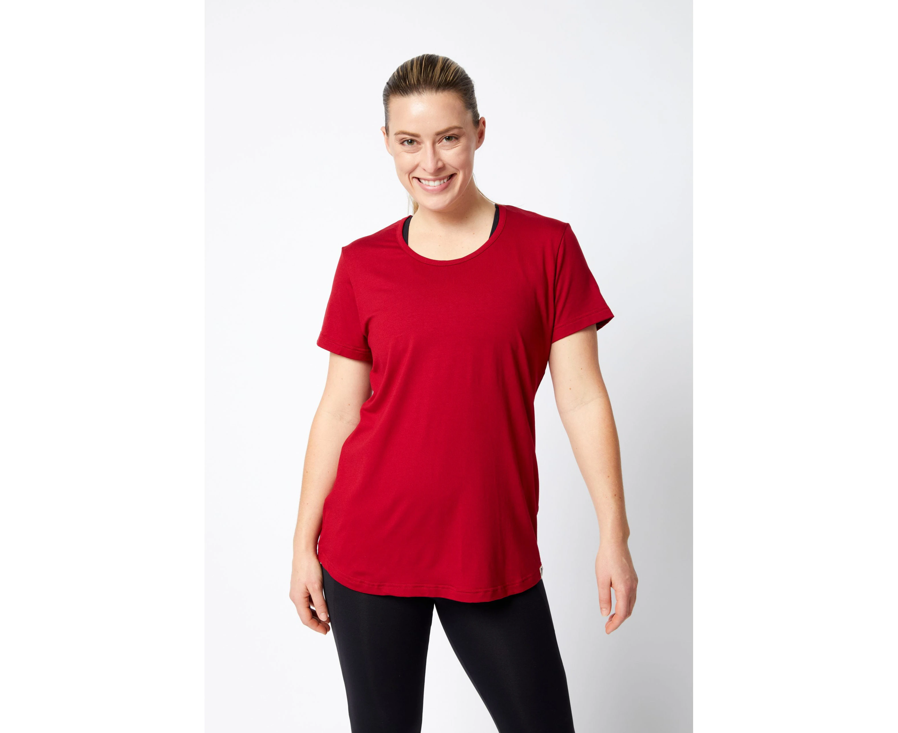 Bug Activewear Bamboo Short Sleeve Tee - Red