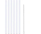 [6 Pack] Straws Replacement for Hydro Flask Straw , BPA-Free Straws with Straw Cleaning Brushes