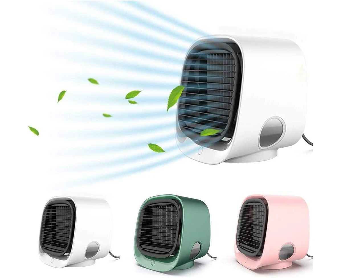 Portable Air Conditioner,Mini 3-in-1 Usb Desktop Fan,Evaporative Cooler