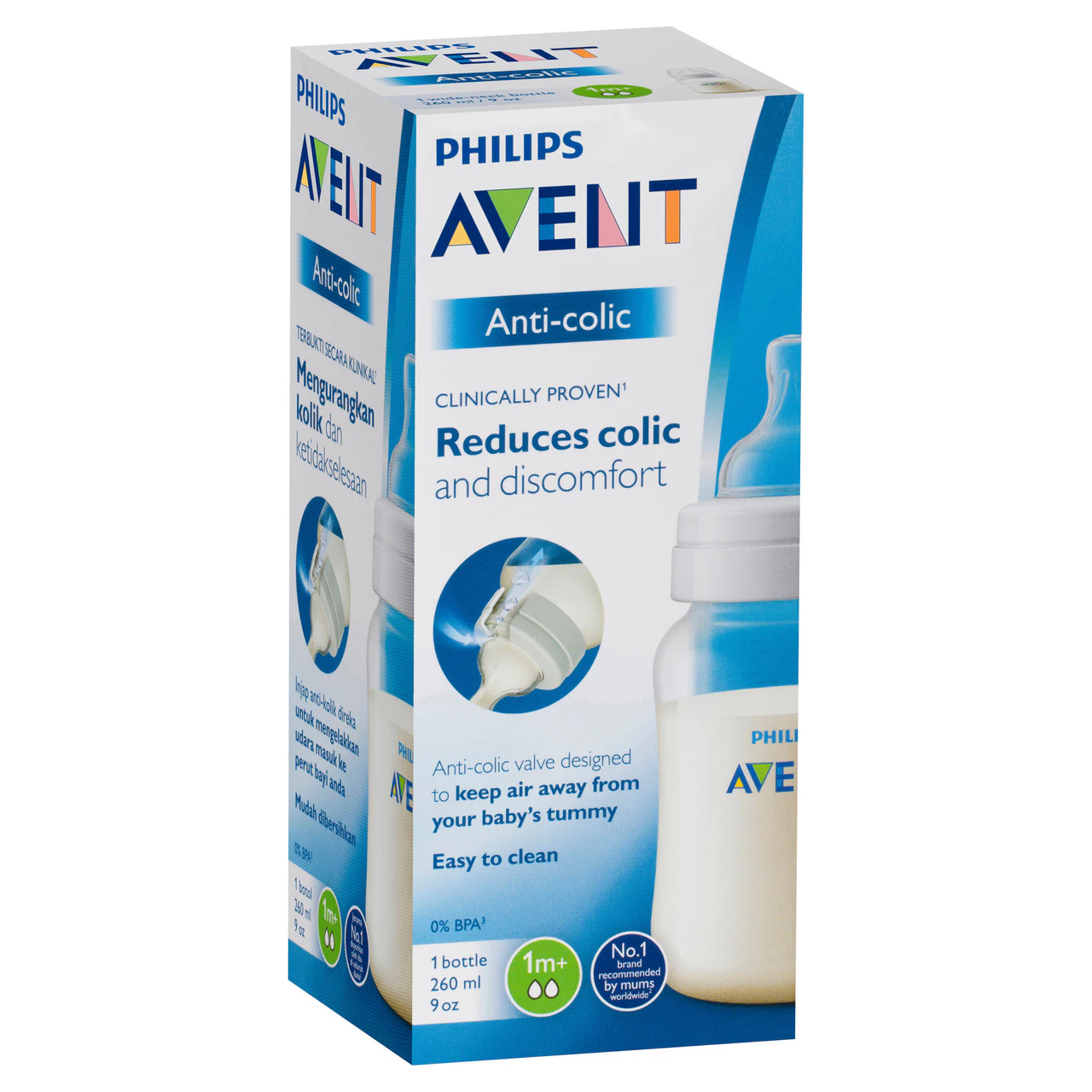 Philips Avent Anti-Colic Bottle 1m+ 260mL