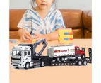 Truck Model Multiple Designs Pull-back Style 1/50 Scale Trailer Garbage Truck Sanitation Car Model for Child White