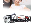 Truck Model Multiple Designs Pull-back Style 1/50 Scale Trailer Garbage Truck Sanitation Car Model for Child White