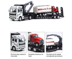 Truck Model Multiple Designs Pull-back Style 1/50 Scale Trailer Garbage Truck Sanitation Car Model for Child White