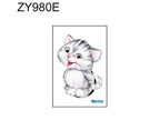 Removable Cute Cats Bathroom Toilet Lid Sticker Waterproof Restroom Decal Decor-ZY980E